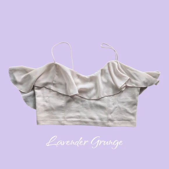 Forever 21 Ruffle Crop Top - Picture 1 of 5